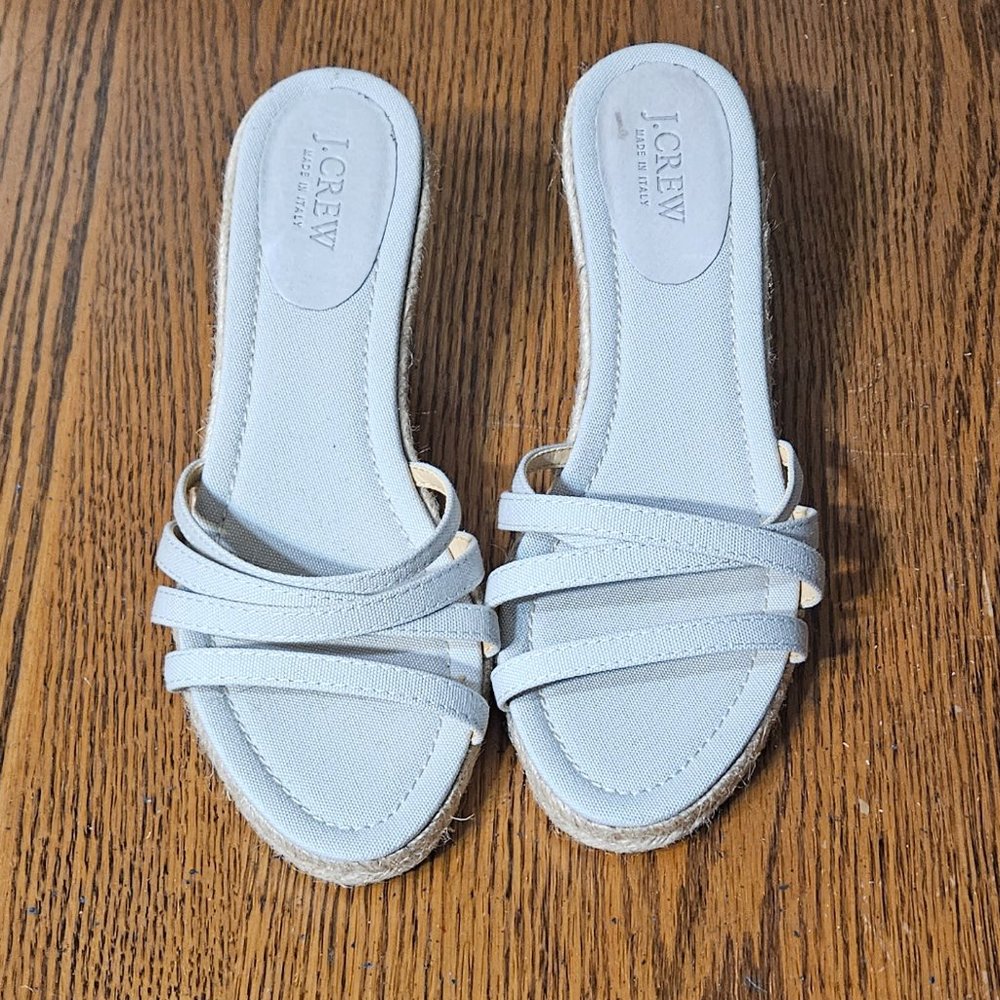 Ladies J.Crew Wedge Sandal Size 10